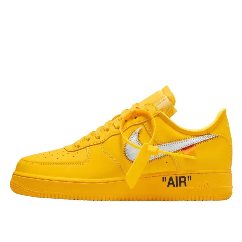 Nike Air Force 1 Trendy Yellow Shoes