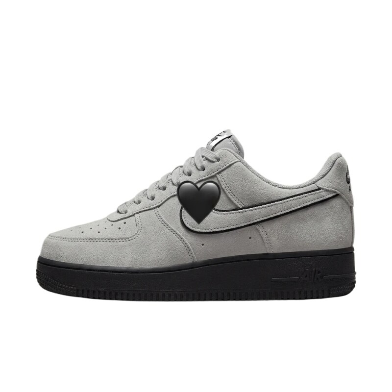 Nike Air Force 1 with heart pattern (white color)