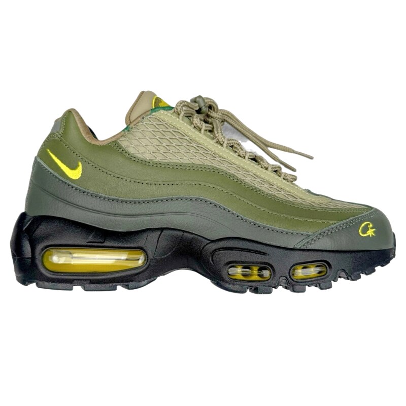 Nike Air Max 95 Retro Style Olive Green Sports Shoes