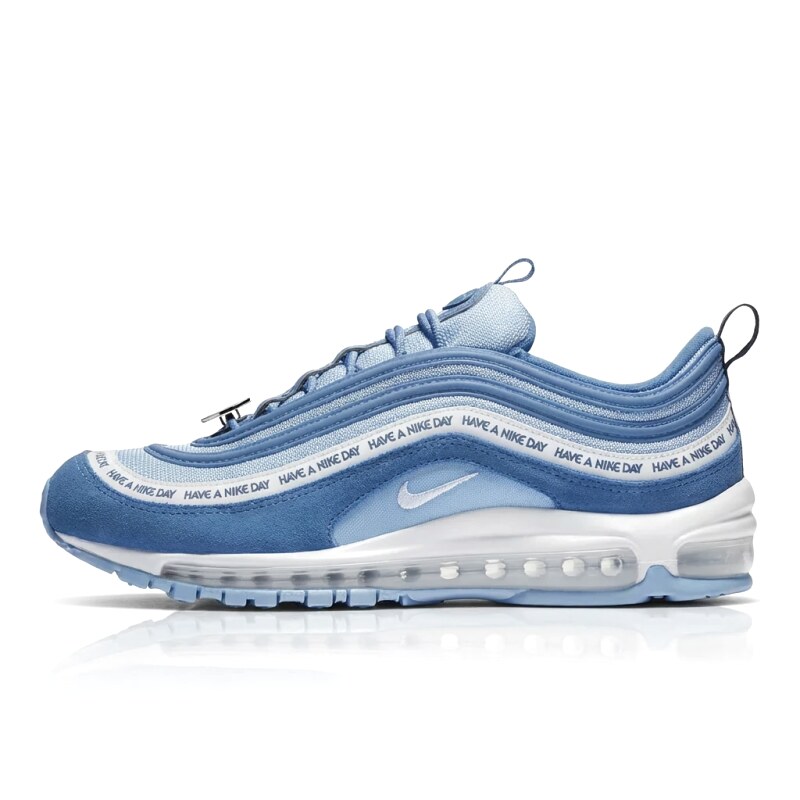 Nike Air Max 97 Blue and White Retro Sports Shoes