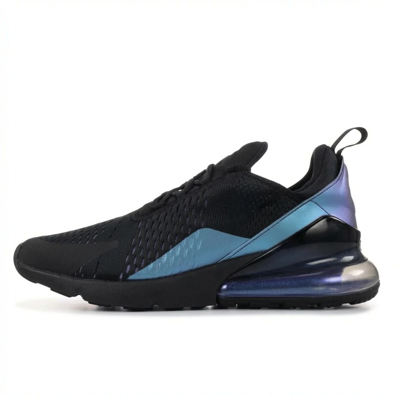 Nike Air Max stylish black and blue shoes