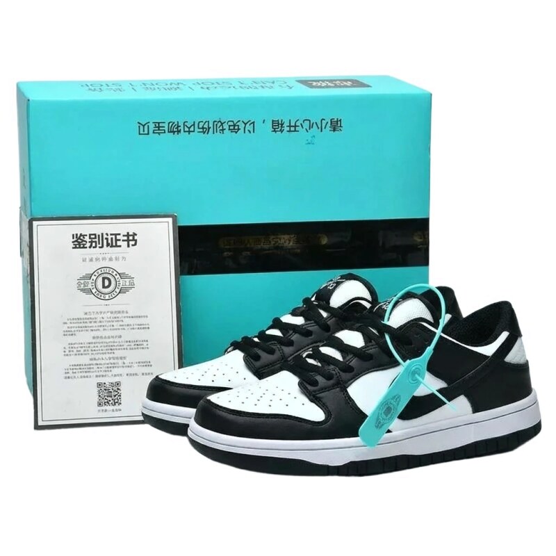 Nike black and white trendy sports shoes