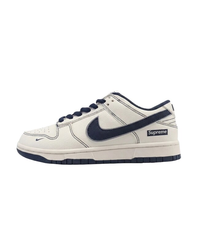 Nike Dunk Low black-and-white minimalist style skate shoes