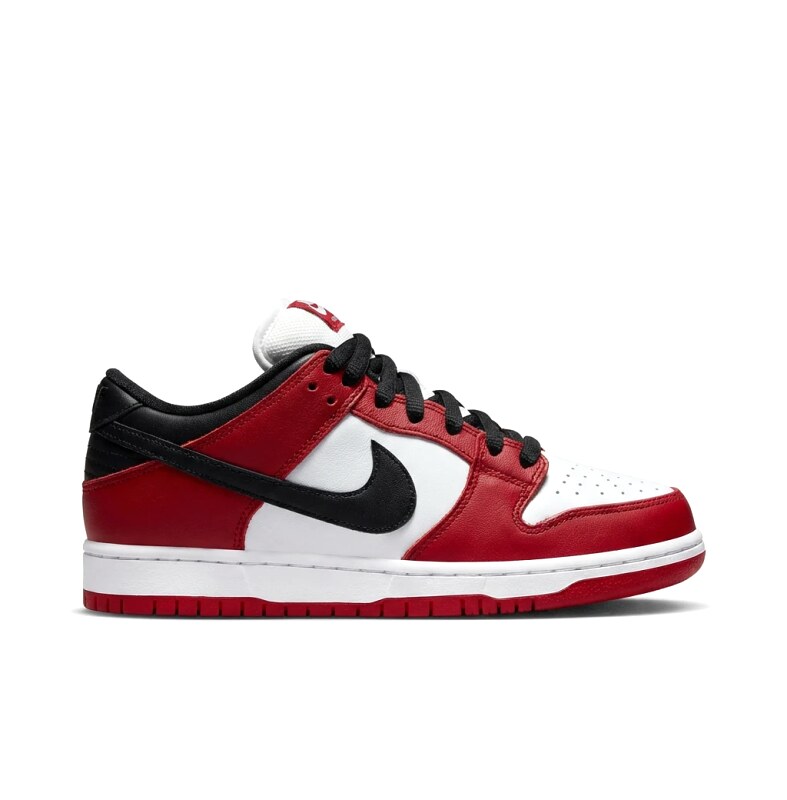 Nike Dunk Retro Red, White and Black Athletic Shoes