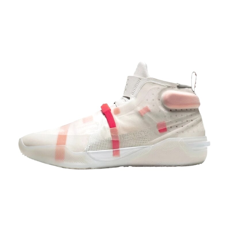 Nike high-top sporty pink and white shoes