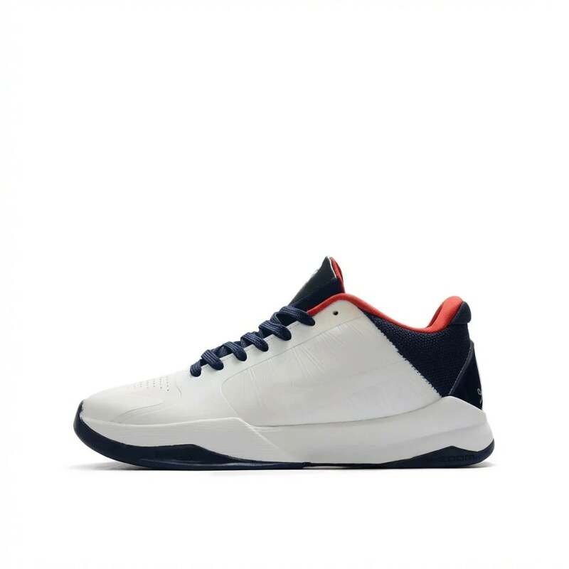 Nike sporty white, black and red basketball shoes