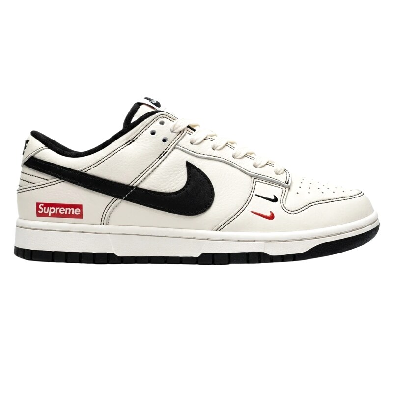 Nike Supreme Black and White Minimalist Style Sneakers