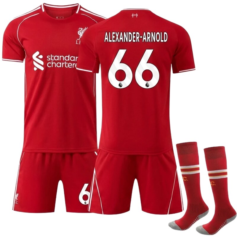 No. 66 red football jersey of LFC
