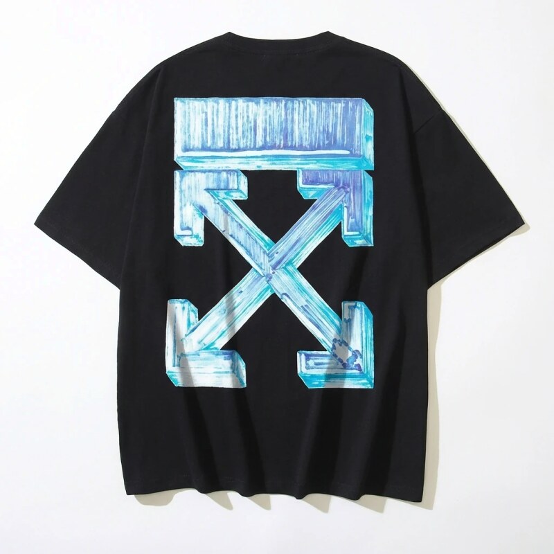Off-White Arrow Trendy Brand Black T-shirt