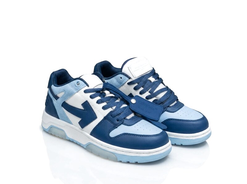 Off-White blue and white color-blocking casual shoes