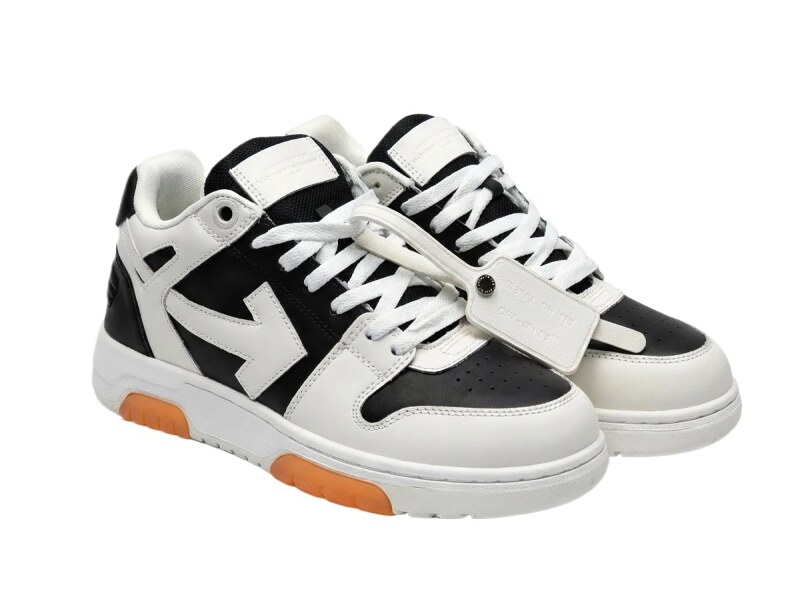 Off-White casual black and white sports shoes