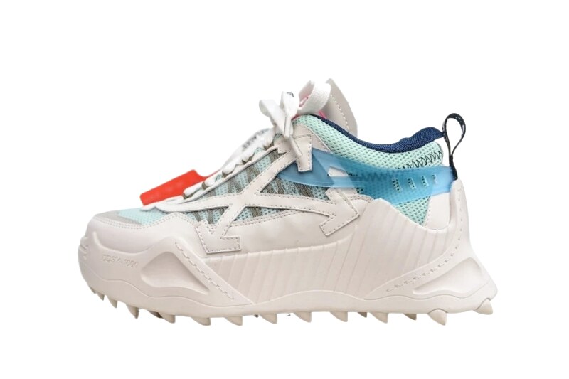 Off-White casual style white and blue sports shoes