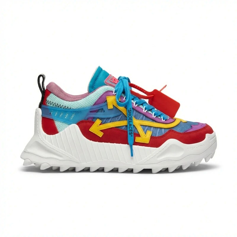Off-White Colorful Trendy Sports Shoes