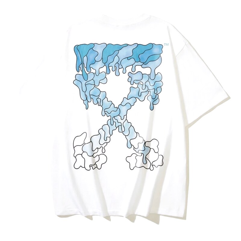 Off-White Gradient Blue Trendy T-shirt