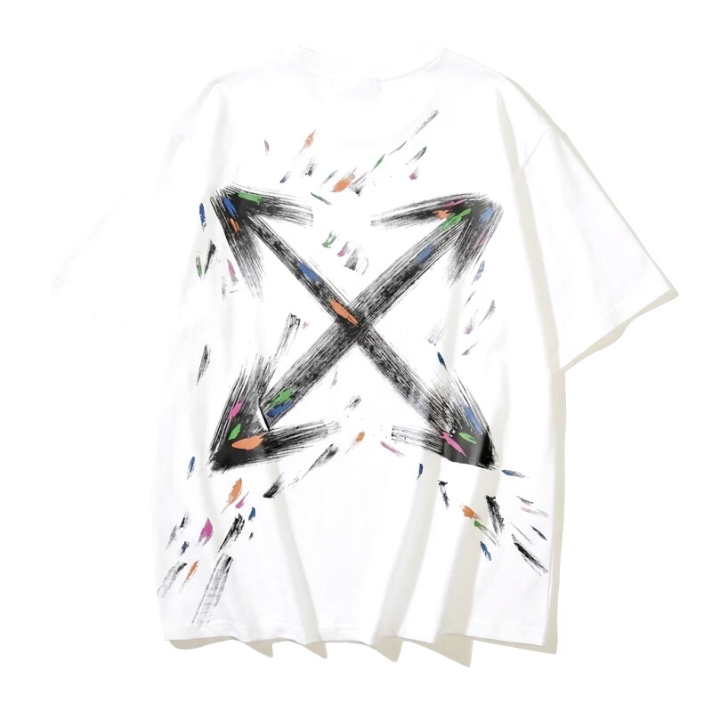 Off-White Graffiti Style White T-shirt