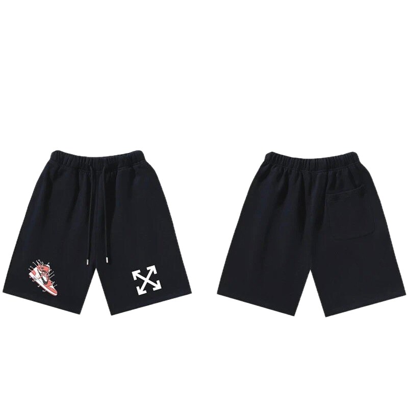 Off-White Style 013 Trendy Cool Black Shorts