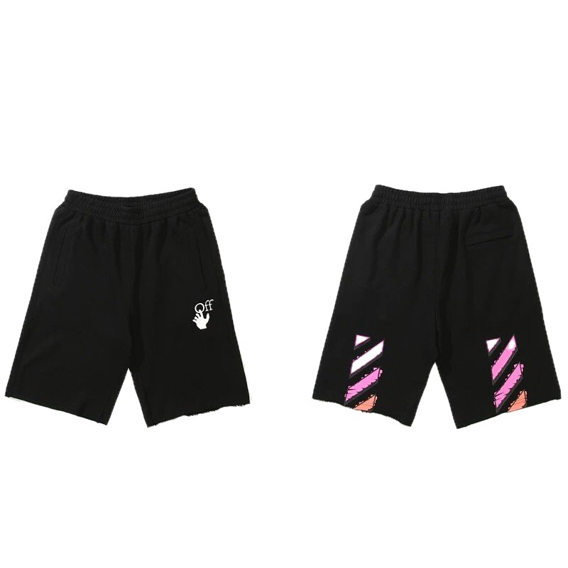 Off-White trendy and cool style black shorts