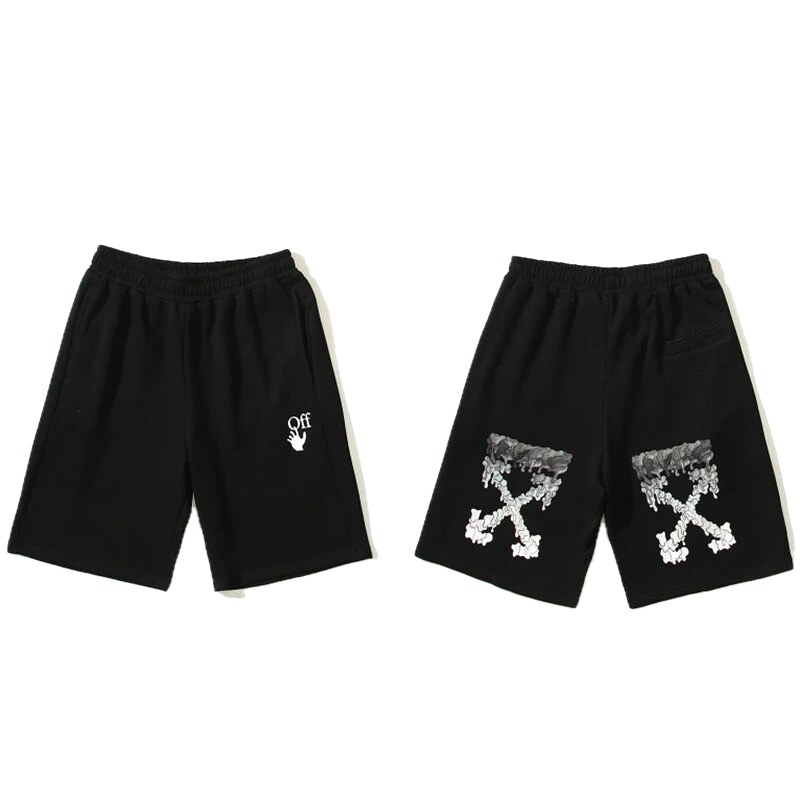 Off-White trendy and cool style black shorts