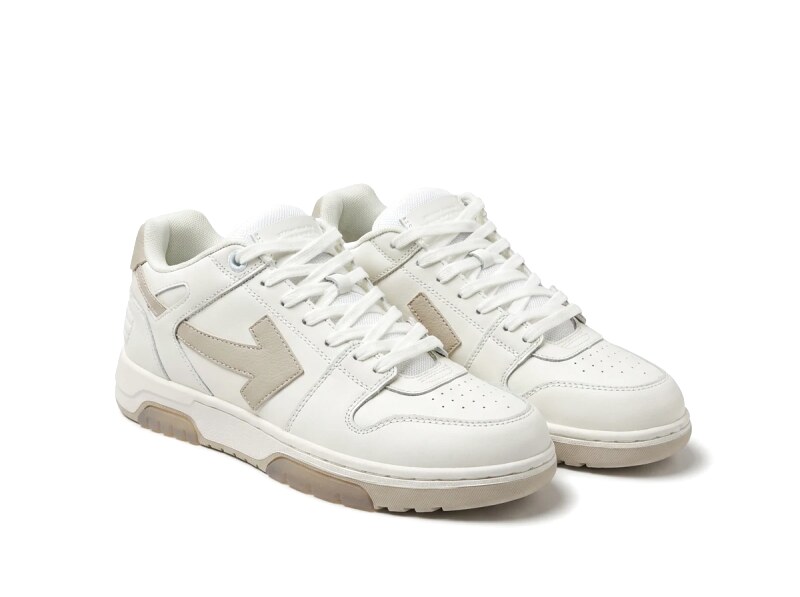 Off-White white casual sports shoes
