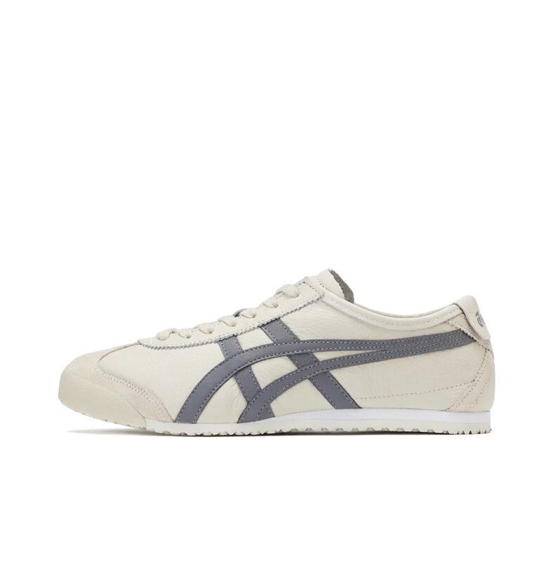Onitsuka Tiger retro-style gray and white sports shoes