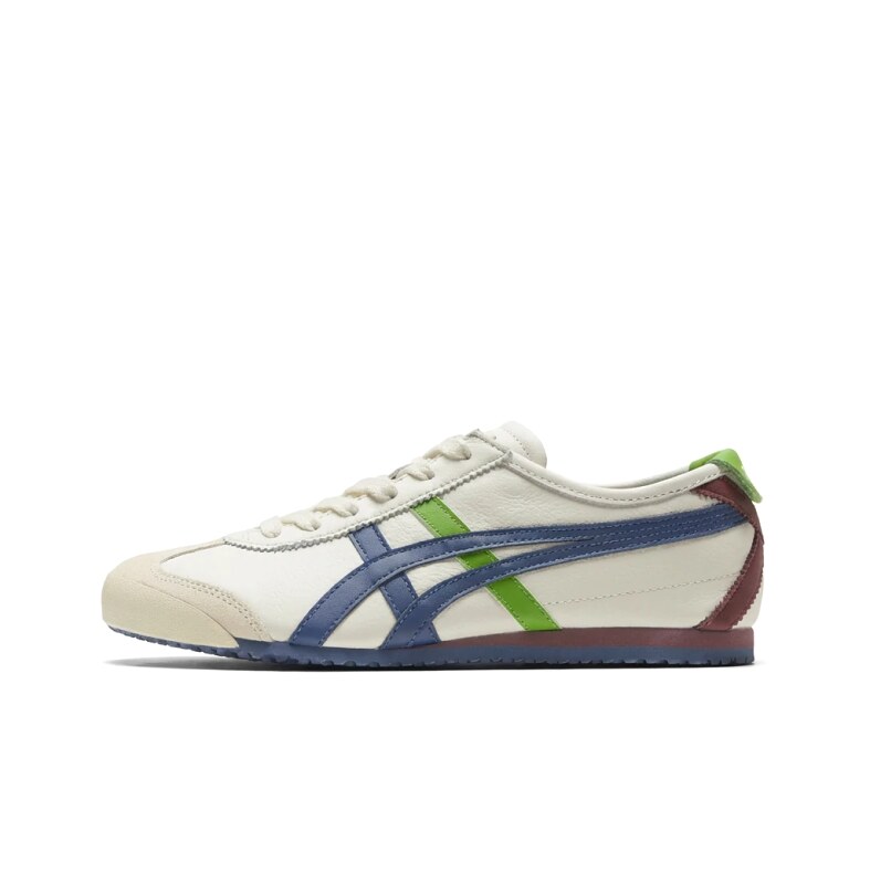 Onitsuka Tiger retro - style white shoes.