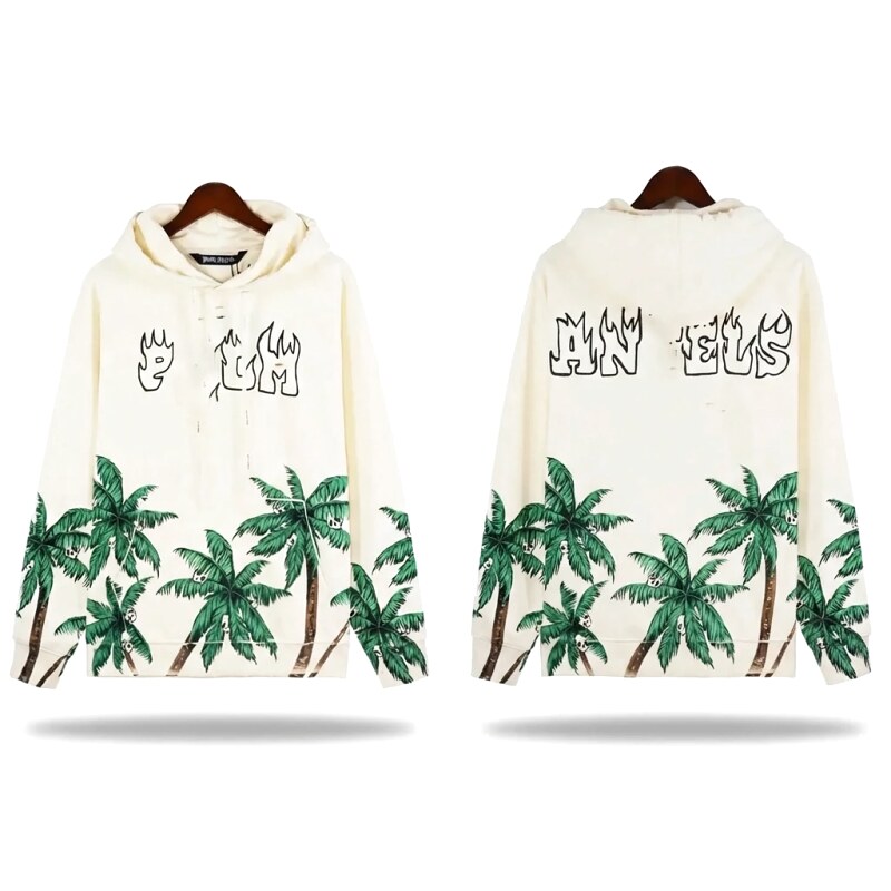 Palm Angels Coconut Tree Print Hoodie