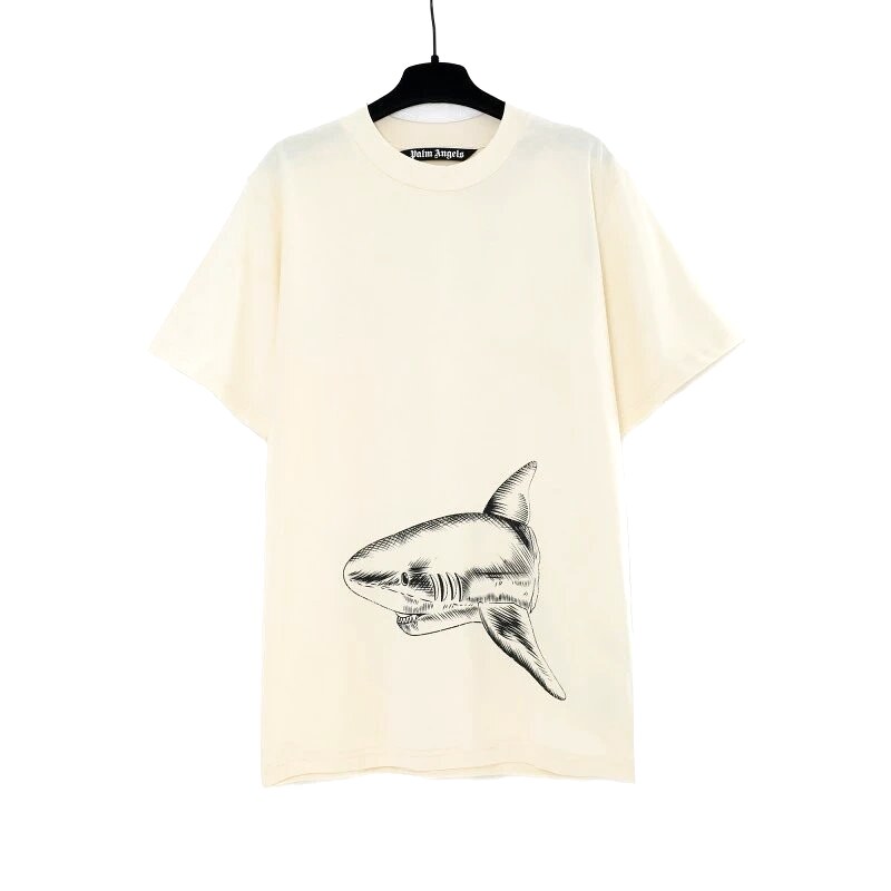 Palm Angels Relaxed Logo T-shirt White Palm Tree with Versatile Design