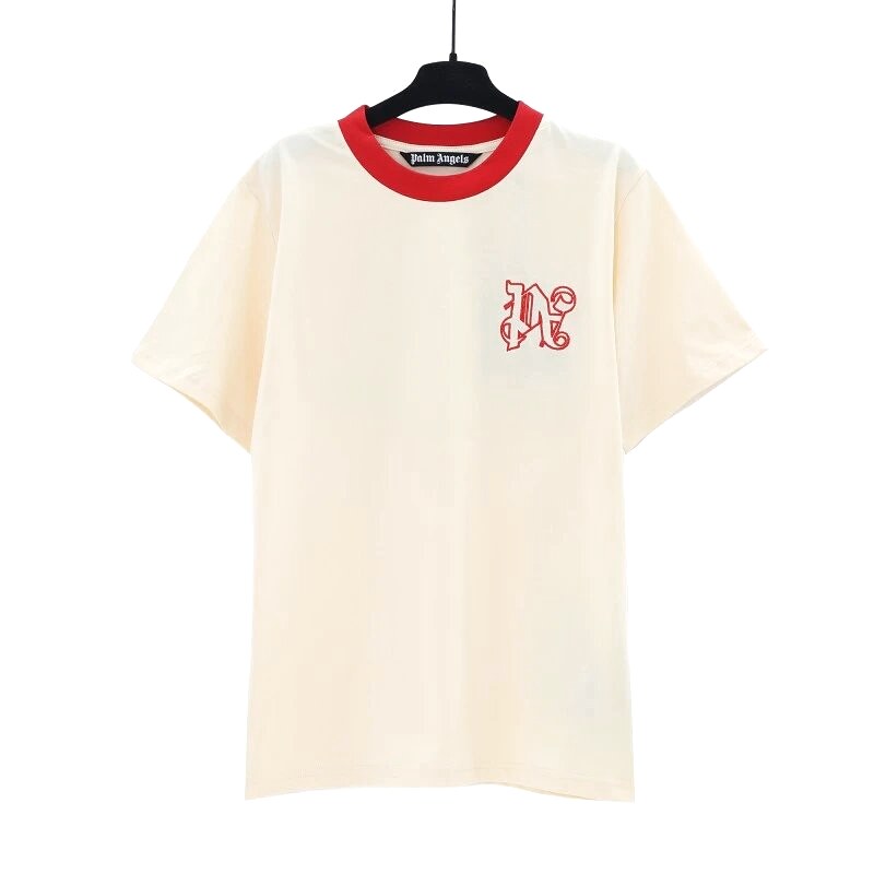 Palm Angels Resort Logo T-shirt White Palm Tree for Travel Looks