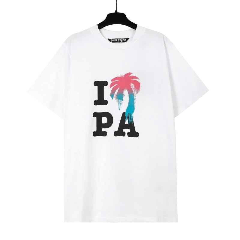 Palm Angels Weekend Logo T-shirt White Palm Tree for Weekend Wear