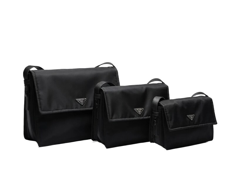 Prada cini Cool Handsome Style Black Bag