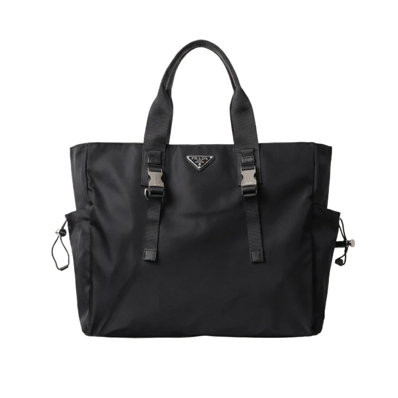 Prada Nylon Minimalist Style Black Bag