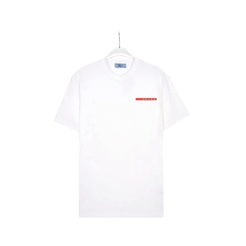 Prada Red Label Minimalist Style White Short-sleeve T-shirt