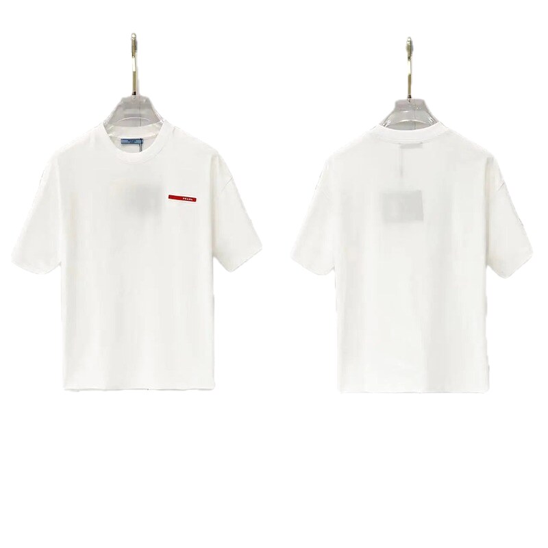 Prada Red Label Minimalist Style White Short-sleeved T-shirt