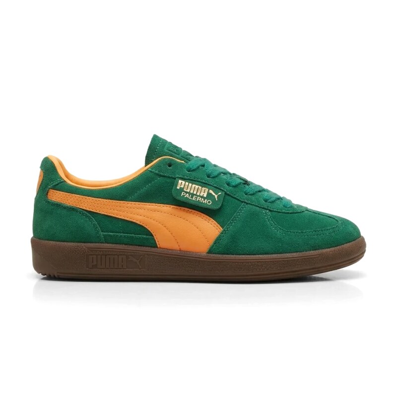 PUMA PALERMO Retro Style Green-Orange Shoes