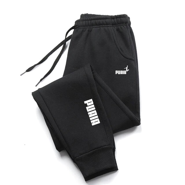 Puma Resort Sweatpants Black Drawstring Sweatpants for Travel Looks