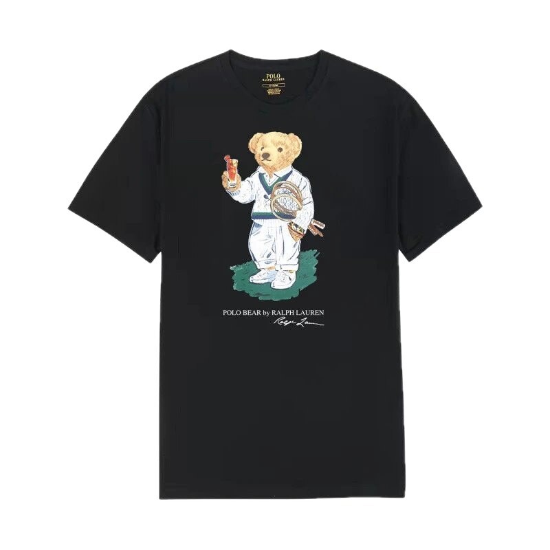 Ralph Lauren bear - style black T - shirt