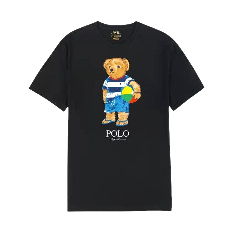 Ralph Lauren bear - style black T - shirt