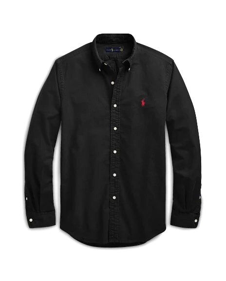 Ralph Lauren Black Button-Down Shirt Weekend Wear