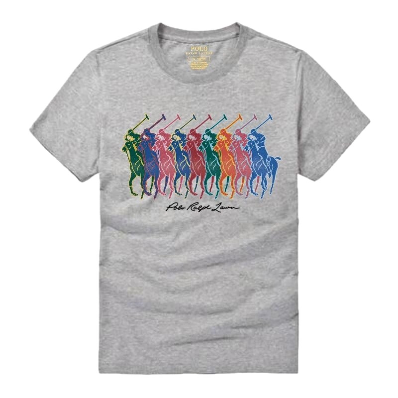 Ralph Lauren heathered grey polo-style T-shirt