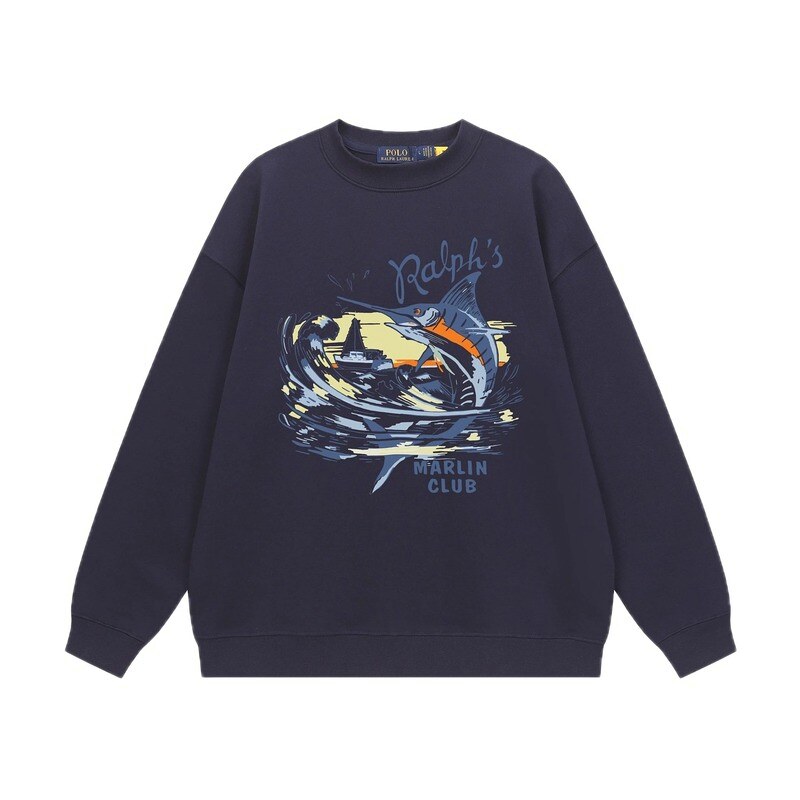 Ralph Lauren Marin Club Navy Blue Sweatshirt