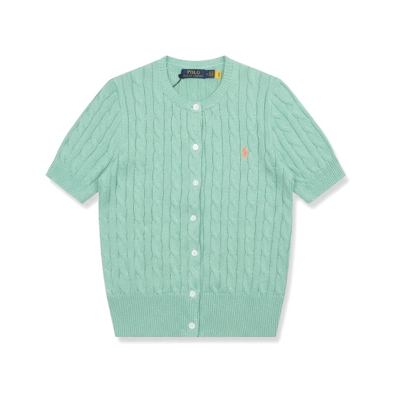 Ralph Lauren Polo light green knitted cardigan