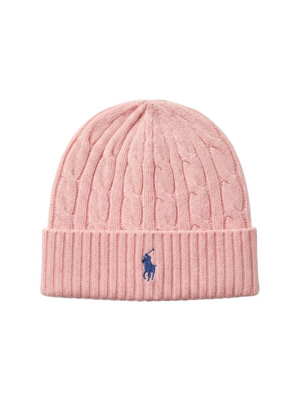 Ralph Lauren Polo Pink Knitted Hat