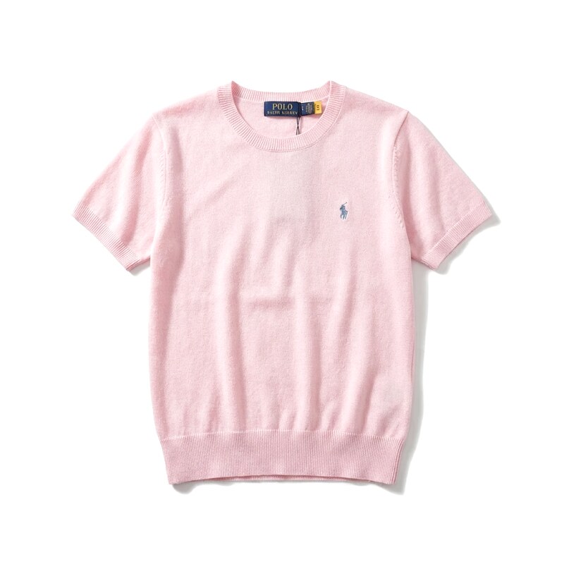 Ralph Lauren Polo pink trendy brand short-sleeve shirt