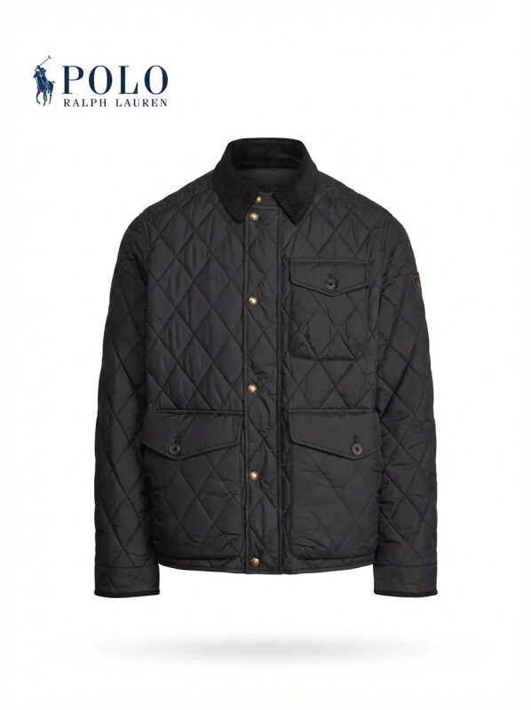 Ralph Lauren Polo Series Black Quilted Cotton Jacket
