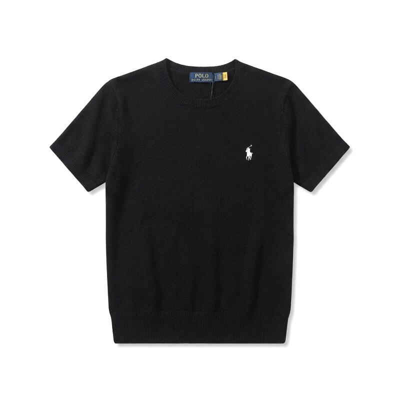 Ralph Lauren Polo series black short-sleeved shirts
