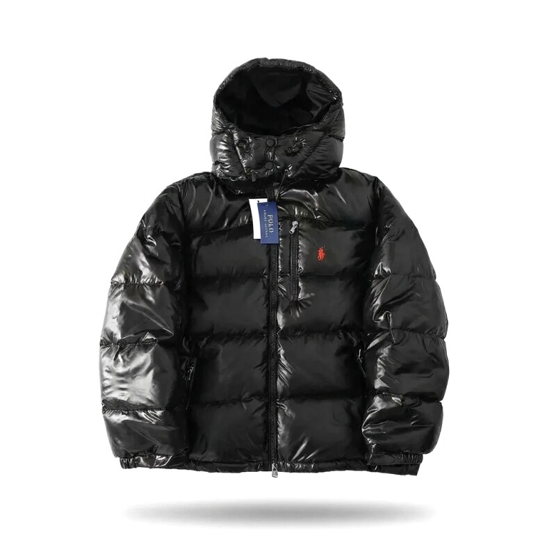Ralph Lauren Polo shiny black down jacket