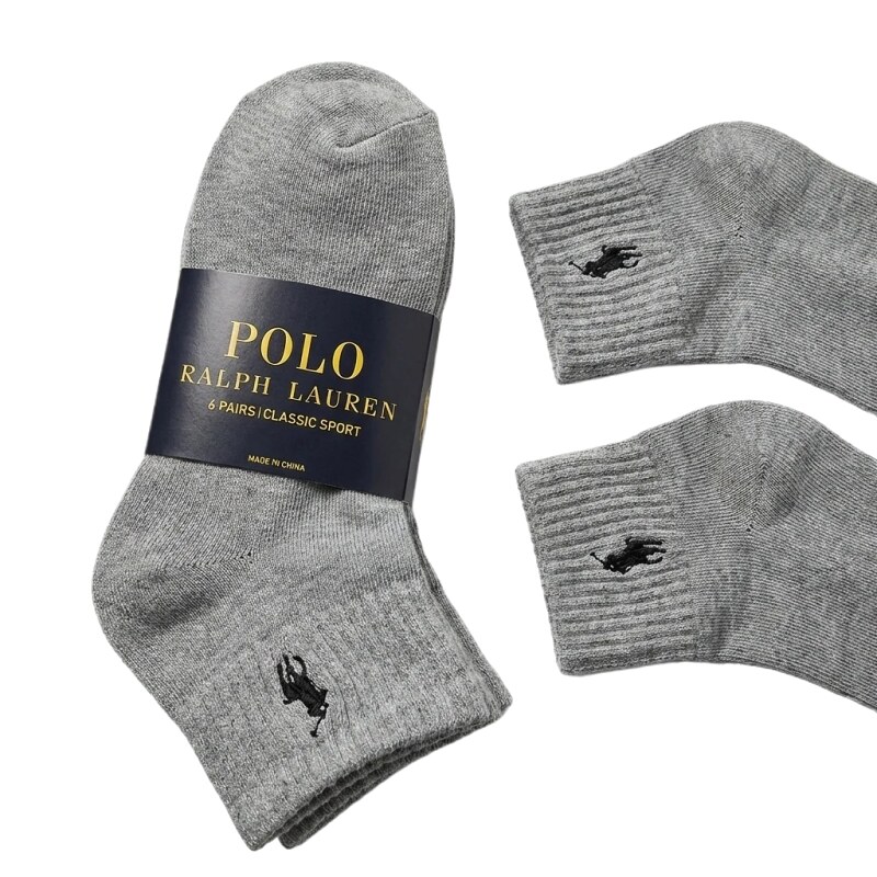 Ralph Lauren Polo Sporty Grey Socks