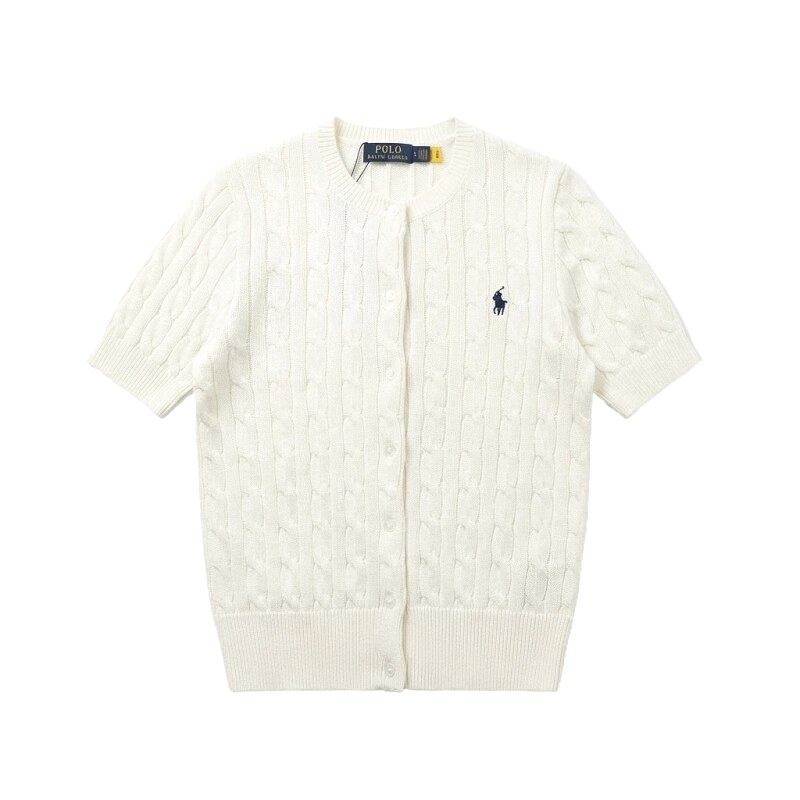 Ralph Lauren Polo white knitted cardigan
