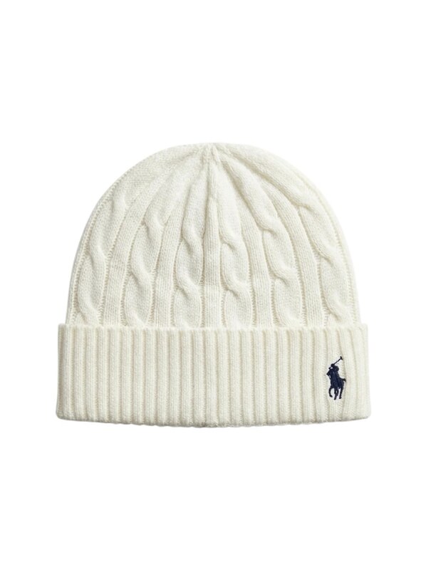 Ralph Lauren Polo White Knitted Hat