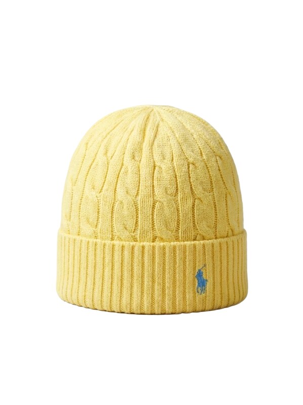 Ralph Lauren Polo Yellow Knitted Hat